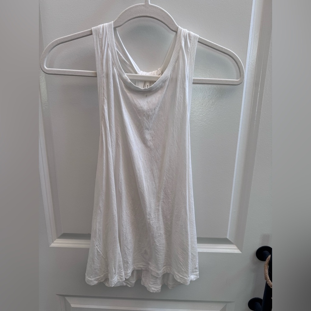 Women’s Lightweight White Racerback Tank Top